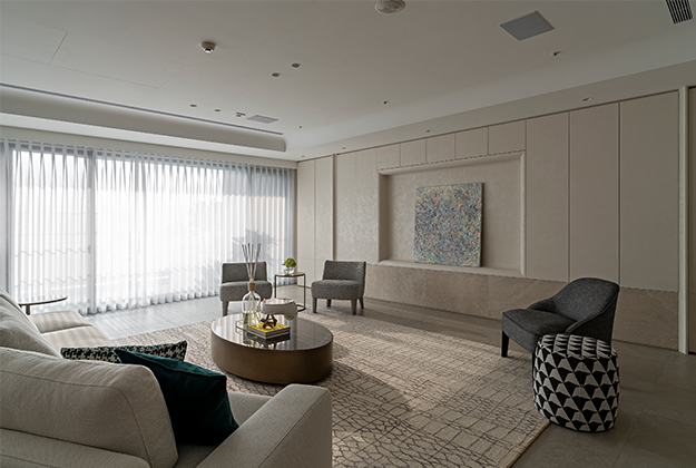 豪宅客廳設計：社交場景和生活秩序的精準平衡